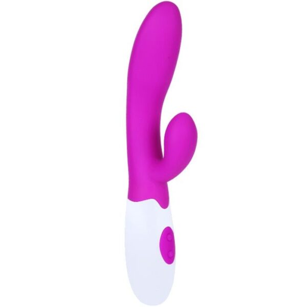 Pretty Love Flirtation Alvis — Rabbit Vibrator, Lilac and White — Clitoral Stimulators