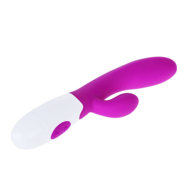Pretty Love Flirtation Alvis — Rabbit Vibrator, Lilac and White — Clitoral Stimulators — view 9