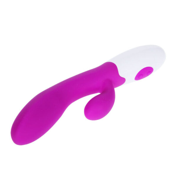 Pretty Love Flirtation Alvis — Rabbit Vibrator, Lilac and White — Clitoral Stimulators — view 8