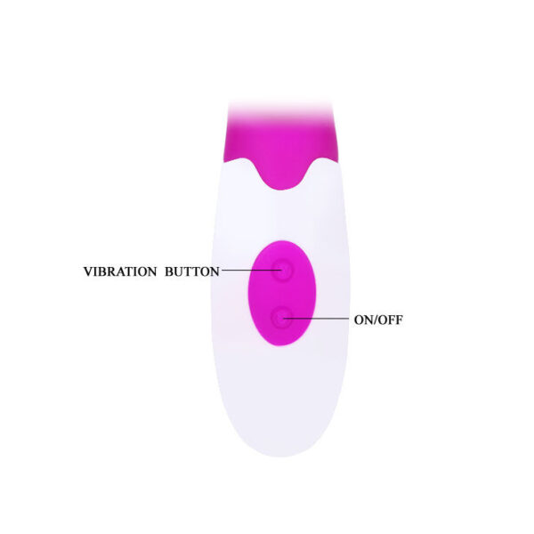 Pretty Love Flirtation Alvis — Rabbit Vibrator, Lilac and White — Clitoral Stimulators — view 5