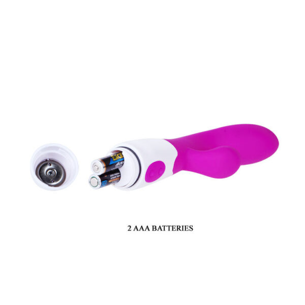 Pretty Love Flirtation Alvis — Rabbit Vibrator, Lilac and White — Clitoral Stimulators — view 4