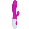 Pretty Love Flirtation Snappy — Rabbit Vibrator, Lilac and White — Clitoral Stimulators