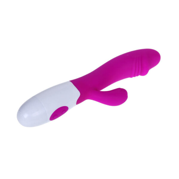 Pretty Love Flirtation Snappy — Rabbit Vibrator, Lilac and White — Clitoral Stimulators — view 9