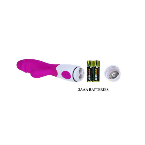 Pretty Love Flirtation Snappy — Rabbit Vibrator, Lilac and White — Clitoral Stimulators — view 5