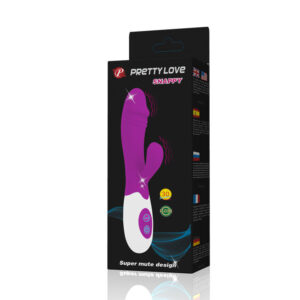 Pretty Love Flirtation Snappy — Rabbit Vibrator, Lilac and White — Clitoral Stimulators — view 4