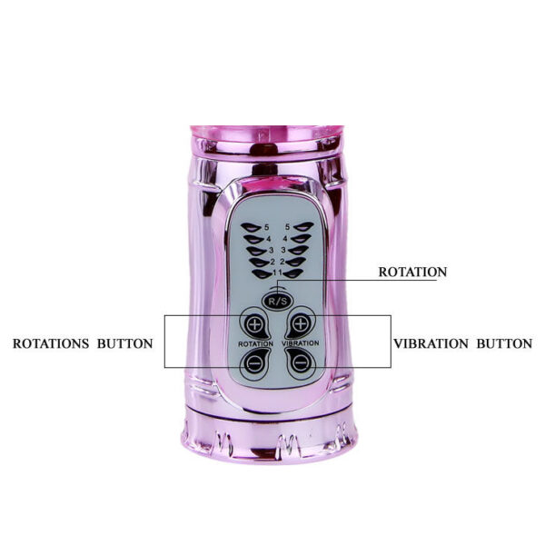 Baile Throbbing Bunny — Thrusting Vibrator, Rechargeable, Pink — Rabbit Vibrators — view 8