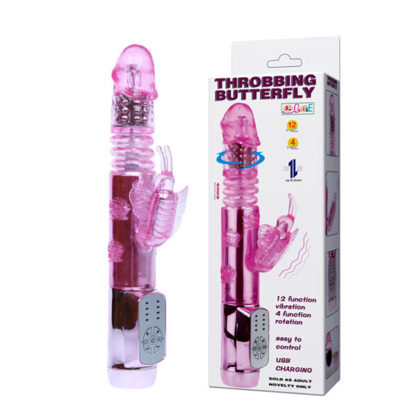 Baile US Throbbing Butterfly — Thrusting Vibrator, Rechargeable — G-Spot Vibrators — view 3
