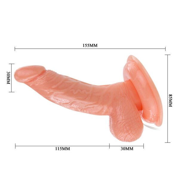 Baile Super Rota Dong — Realistic Dildo, Suction Cup, 15 cm — Realistic Dildos — view 6