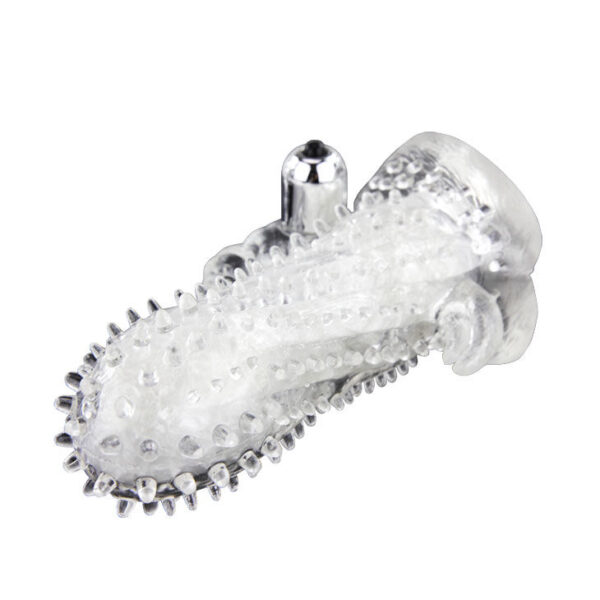 Baile Brave Man Rabbit — Vibrating Penis Sleeve, Clear — Penis Accessories — view 10