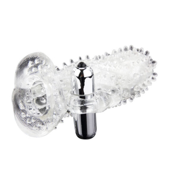 Baile Brave Man Rabbit — Vibrating Penis Sleeve, Clear — Penis Accessories — view 9