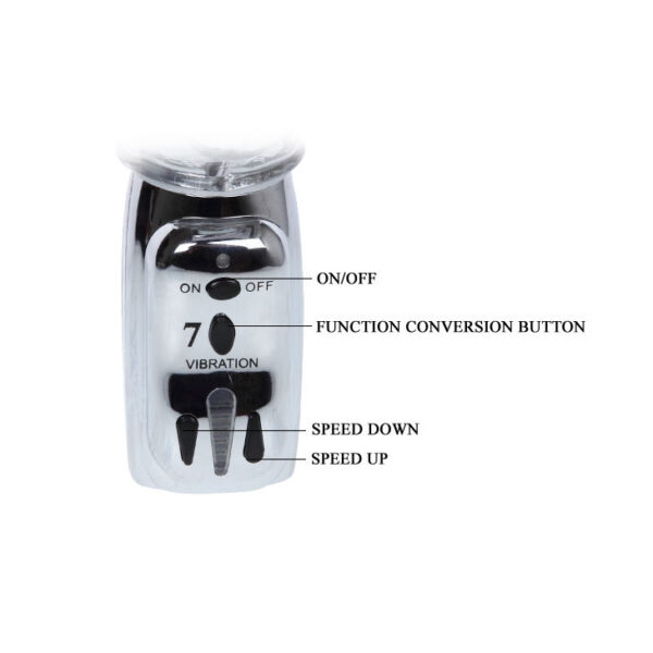 Baile Amour Missile — Rabbit Vibrator, Transparent — Hi-Tech Vibrators — view 6