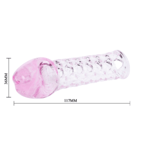 Baile — Penis Extension Sleeve, Pink — Penis Accessories — view 3