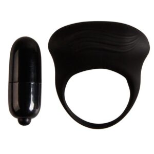 Pretty Love Bertram — Vibrating Cock Ring, Silicone, Black — Cock Rings