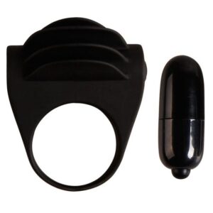 Pretty Love Chester — Vibrating Cock Ring, Silicone, Black — Cock Rings