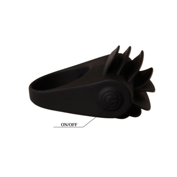 Pretty Love Chester — Vibrating Cock Ring, Silicone, Black — Cock Rings — view 7