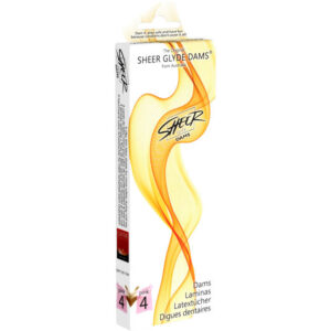 Sheer Glyde — Flavoured Dental Dam, 4 Pack, Strawberry — Condoms — view 2
