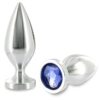 Metal Hard Aluminium Crystal — Jewelled Butt Plug, 5.71 cm — Anal