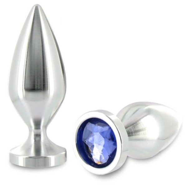 Metal Hard Aluminium Crystal — Jewelled Butt Plug, 5.71 cm — Anal