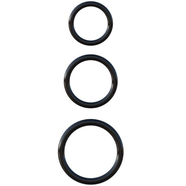 Fantasy C-Ringz 3-Ring Stamina — Cock Ring Set, Silicone — Classic Cock Rings
