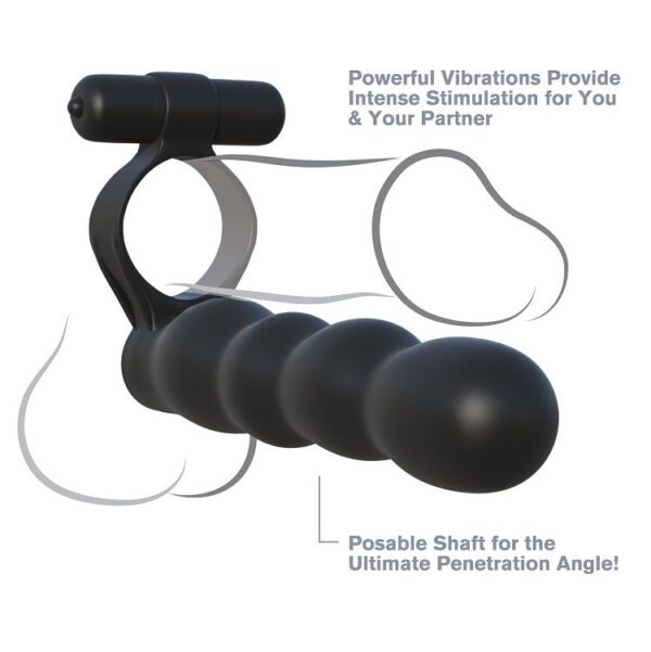 Fantasy C-Ringz Posable Double Penetrator — Vibrating Cock Ring — Cock Rings — view 6