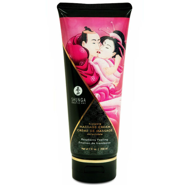 Shunga — Massage Cream, Vegan, 200 ml, Raspberry — Massage Creams