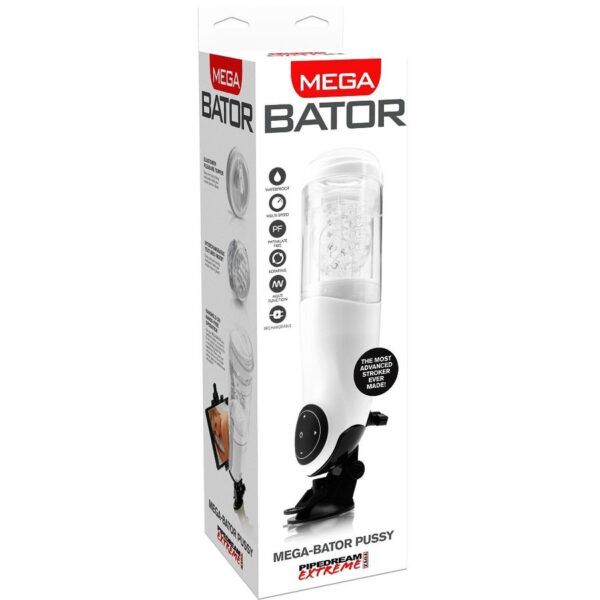 Extreme Toyz Mega-Bator — Automatic Masturbator, White — Automatic Masturbators — view 3