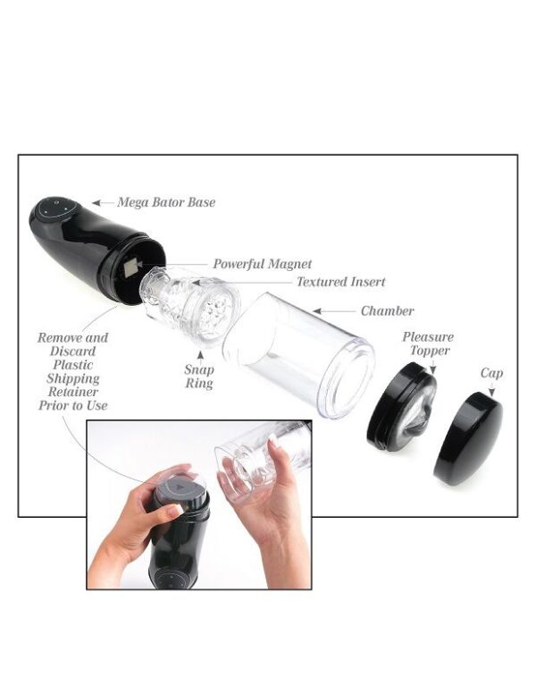 Extreme Toyz Mega-Bator — Automatic Masturbator, White — Automatic Masturbators — view 7