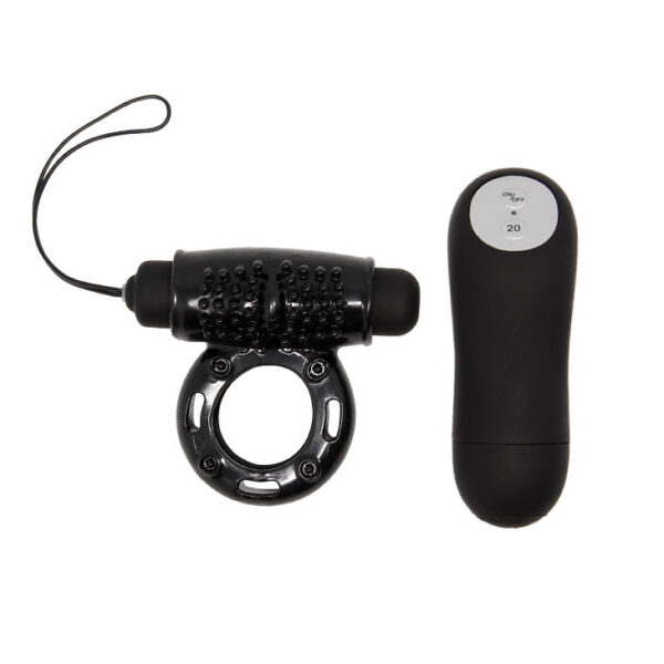 Baile — Vibrating Cock Ring, Remote Control, Black — Clitoral Toys — view 7