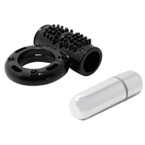 Baile Power Ring — Vibrating Cock Ring, Black — Clitoral Toys — view 3