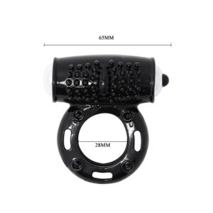Baile Power Ring — Vibrating Cock Ring, Black — Clitoral Toys — view 4