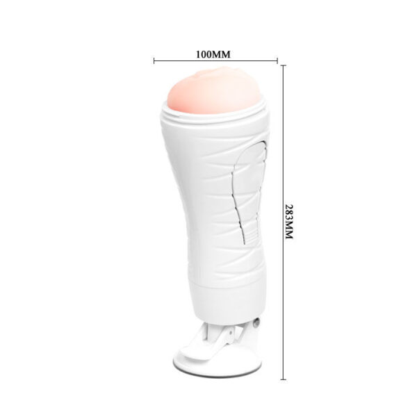 Crazy Bull Flora White — Vibrating Masturbator, Rechargeable — Vibrating Strokers — view 6