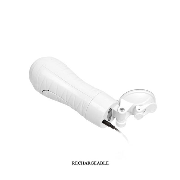 Crazy Bull Flora White — Vibrating Masturbator, Rechargeable — Vibrating Strokers — view 4