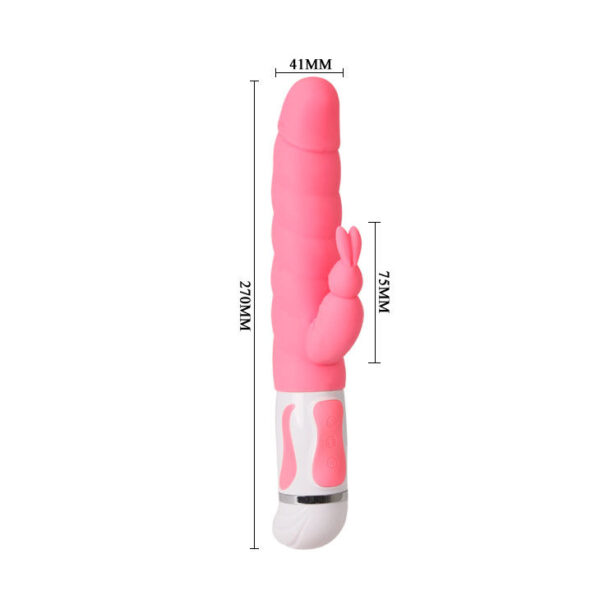 Pretty Love Smart Steven — Rabbit Vibrator, Silicone, Pink — Clitoral Stimulators — view 5