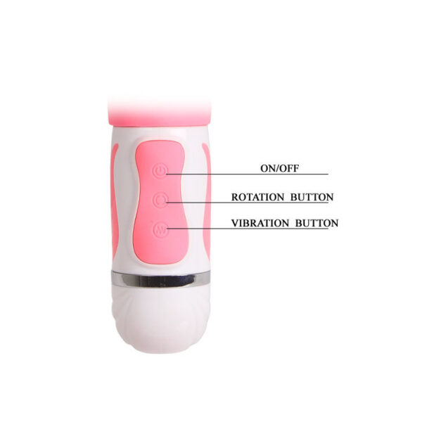 Pretty Love Smart Steven — Rabbit Vibrator, Silicone, Pink — Clitoral Stimulators — view 4