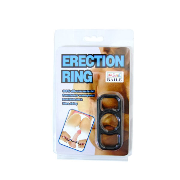 Baile Training Rings — Cock Ring, Silicone, Black — Classic Cock Rings — view 5