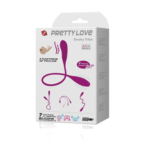 Pretty Love Smart Snaky Vibe Tickling — Vibrator, Rechargeable — Couples — view 4