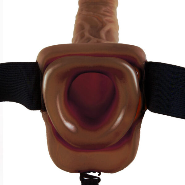 Fetish Fantasy Series — Hollow Strap-On, 22.9 cm, Brown — Hollow Strap-Ons — view 5
