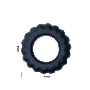 Baile Titan — Cock Ring, Silicone, 2 cm, Scalloped Edge — Classic Cock Rings — view 4