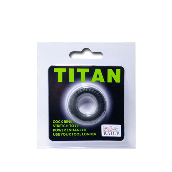Baile Titan — Cock Ring, Silicone, 2 cm, Tyre Tread — Classic Cock Rings — view 5