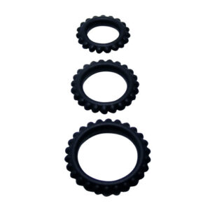 Baile Titan — Cock Ring Set, Silicone, Black — Classic Cock Rings — view 4