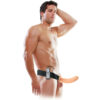 Fetish Fantasy Series — Vibrating Strap-On, 20 cm, Natural — Hollow Strap-Ons