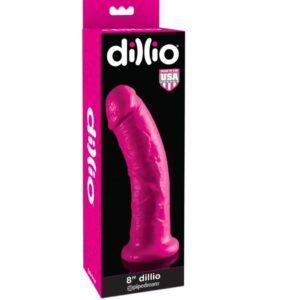 Dillio — Strap-On Dildo, Suction Cup, 20.32 cm, Pink — Couples — view 4
