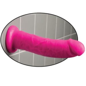 Dillio — Strap-On Dildo, Suction Cup, 20.32 cm, Pink — Couples — view 3
