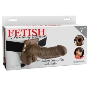Fetish Fantasy Series — Hollow Strap-On, 17.8 cm, With Balls — Hollow Strap-Ons — view 2