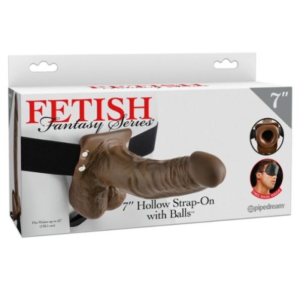 Fetish Fantasy Series — Hollow Strap-On, 17.8 cm, With Balls — Hollow Strap-Ons — view 2