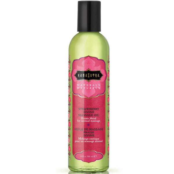 Kamasutra Naturals — Massage Oil, 236 ml, Strawberry — Body Massage Oils