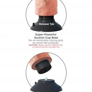 King Cock — Realistic Vibrator, 20.32 cm, Flesh — Realistic Vibrators — view 3