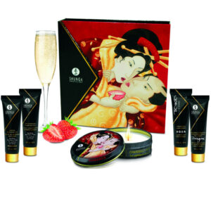 Shunga Secret Geisha Strawberries and Cava — Gift Set — Massage Kits & Gift Sets — view 3