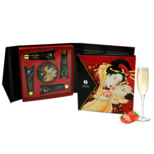 Shunga Secret Geisha Strawberries and Cava — Gift Set — Massage Kits & Gift Sets — view 2