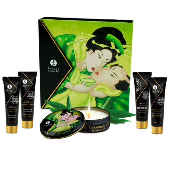 Shunga Secret Geisha Organic Green Tea — Gift Set — Massage Kits & Gift Sets — view 3
